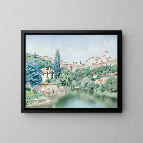 Villa espagnole I - Henry Pember Smith — gerahmtes Bild an der Wand