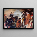 Der Kampf von Rodomont gegen Rogero - Henry Perronet Briggs — gerahmtes Bild an der Wand