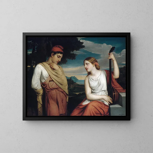 Die griechischen Liebenden - Henry Peters Gray — gerahmtes Bild an der Wand