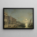 Klarer Mondschein über den Großen Kanal in Venedig - Henry Pether — gerahmtes Bild an der Wand