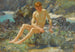 Nackt auf den Felsen - Henry Scott Tuke — Ansicht des Kunstwerks