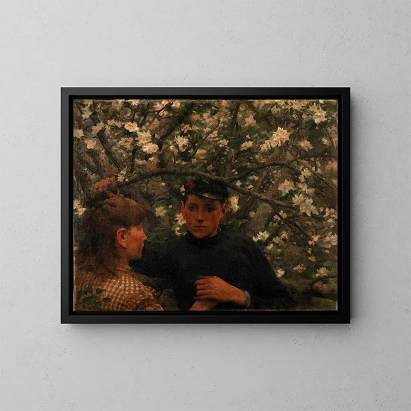La Promesse - Henry Scott Tuke — gerahmtes Bild an der Wand