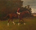 Charles Edward Gemälde im Besitz von William H. Dubois mit dem Jockey im Sattel - Henry Stull — Ansicht des Kunstwerks