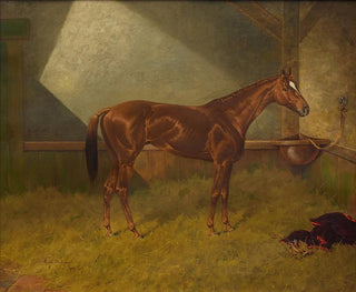 Henry Stull - Fairplay a Racehorse in a Stable.webp