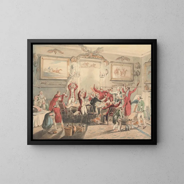 Die Fuchsjagd, der Toast - Henry Thomas Alken — gerahmtes Bild an der Wand