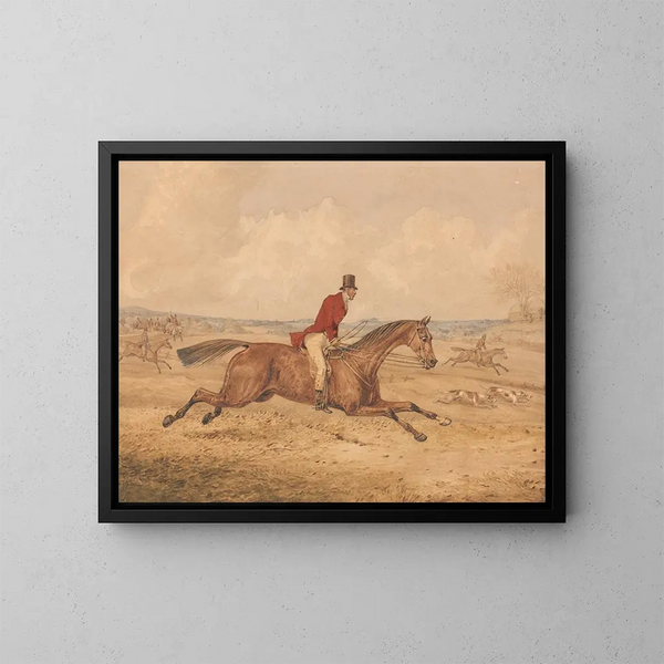 À un rythme effréné - Henry Thomas Alken — gerahmtes Bild an der Wand