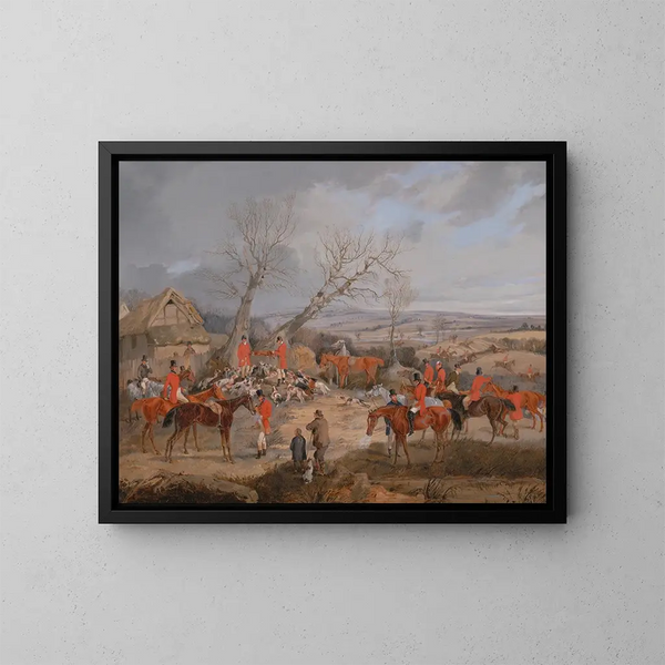Jagdszene: das Gemetzel - Henry Thomas Alken — gerahmtes Bild an der Wand