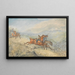 Tiré d'un canon - Henry Thomas Alken — gerahmtes Bild an der Wand