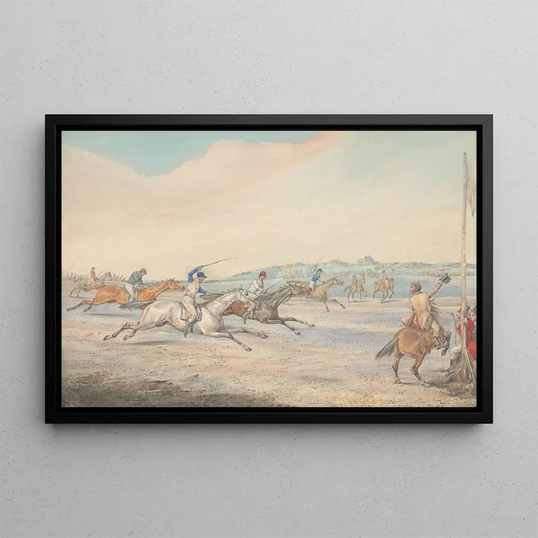 Hindernislauf Das Ende - Henry Thomas Alken — gerahmtes Bild an der Wand