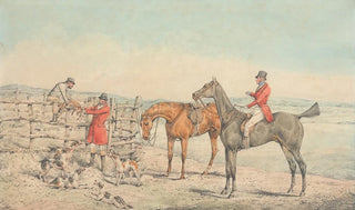 Henry Thomas Alken - The Death The Fox Hoist to a Fence.webp