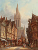 Markt am Tag in Honfleur, Normandie - Henry Thomas Schafer — Ansicht des Kunstwerks
