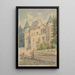 Château de Vouzan - Henry Victor Burgy — gerahmtes Bild an der Wand