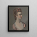 Portrait einer Frau, vielleicht Miss Nettlethorpe - Henry Walton — gerahmtes Bild an der Wand