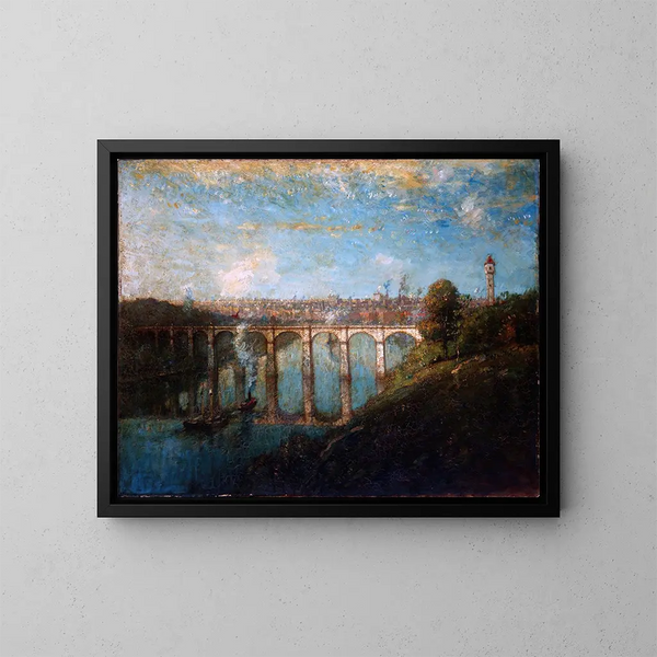 Pont élevé, New York - Henry Ward Ranger — gerahmtes Bild an der Wand