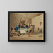 Eine lange Geschichte - Henry William Bunbury — gerahmtes Bild an der Wand
