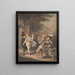 Le Duel La Nuit des Rois Akt III Szene IV - Henry William Bunbury — gerahmtes Bild an der Wand