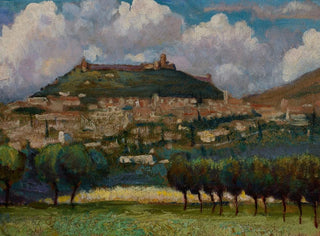 Italienisches Landschaftsgemälde - Henryk Dietrich — Ansicht des Kunstwerks