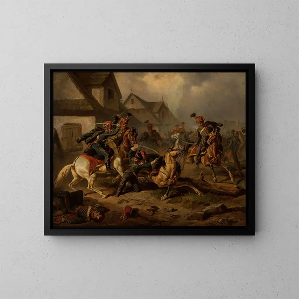 Tod von Berek Joselewicz in Kock - Henryk Pillati — gerahmtes Bild an der Wand