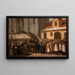Trauerfeier der fünf Opfer der Demonstration von 1861 in Warschau - Henryk Pillati — gerahmtes Bild an der Wand