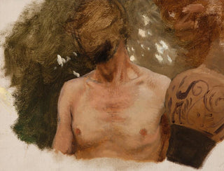Henryk Siemiradzki - Study of the Bust of a Naked Youth with a Vase.webp