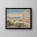 Ein Glockenturm unter den Ruinen - Hercules Brabazon Brabazon — gerahmtes Bild an der Wand