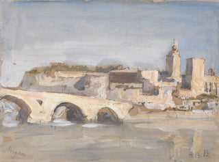 Hercules Brabazon Brabazon - Avignon Bridge over a River.webp