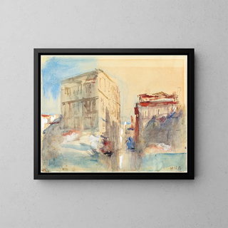 Palais sur le Grand Canal à Venise - Hercules Brabazon Brabazon — gerahmtes Bild an der Wand