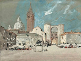 Place des Seigneurs à Padoue - Hercules Brabazon Brabazon — Ansicht des Kunstwerks