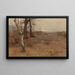 Birken im Herbst - Herman Hartwich — gerahmtes Bild an der Wand