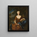 Lovisa Dorotea Sofia 1680-1705 Prinzessin von Preußen - Herman Hendrik de Quiter der Jüngere — gerahmtes Bild an der Wand