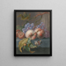 Früchte mit einem Schmetterling und einer Schnecke - Herman Henstenburgh — gerahmtes Bild an der Wand