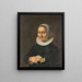 Portrait einer Frau - Herman Meynderts Doncker — gerahmtes Bild an der Wand