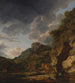 Landschaft mit Berg, Fluss und Wagen - Herman Nauwincx — Ansicht des Kunstwerks