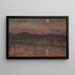 Landschaft bei Mondschein - Herman Norrman — gerahmtes Bild an der Wand