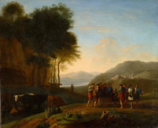 Joseph erzählt seinen Brüdern von seinem Traum - Herman van Swanevelt — Ansicht des Kunstwerks