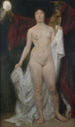 Feminines Nacktbild mit dem Tod als Allegorie der Eitelkeit - Hermann Behrens — Ansicht des Kunstwerks
