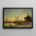 Felouques sur le Nil - Hermann David Salomon Corrodi — gerahmtes Bild an der Wand