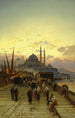 Le pont de Galata à Constantinople - Hermann David Salomon Corrodi — Ansicht des Kunstwerks