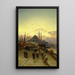 Le pont de Galata à Constantinople - Hermann David Salomon Corrodi — gerahmtes Bild an der Wand