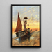 Venedig, ein Gebet in Chioggia - Hermann David Salomon Corrodi — gerahmtes Bild an der Wand