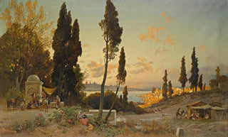 Hermann David Salomon Corrodi - View Across The Bosphorus Constantinople.webp
