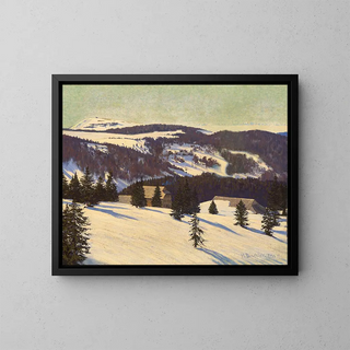 Hermann Dischler - My Winter Refuge  Todtnauer Hut on the Feldberg.webp