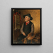 Ein Maler am Staffelei - Hermann Kern — gerahmtes Bild an der Wand