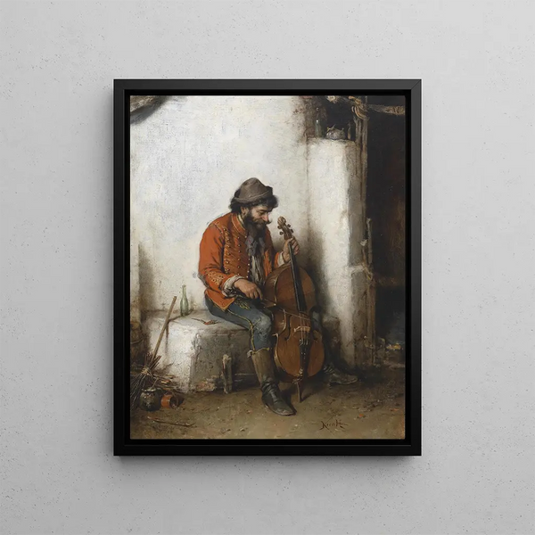 Musiker Zigeuner - Hermann Kern — gerahmtes Bild an der Wand