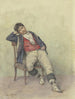 Italienisches sitzendes Gemälde - Hermann Kruse — Ansicht des Kunstwerks