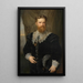 Portrait des jungen Karl Lueger - Hermann Nigg — gerahmtes Bild an der Wand