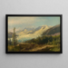 Pins in den Bergen - Hermann Ottomar Herzog — gerahmtes Bild an der Wand