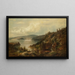 Le Vieux Pont - Hermann Ottomar Herzog — gerahmtes Bild an der Wand