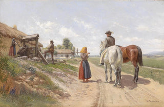 Hermann Reisz - Begegnung vor dem Dorf.webp