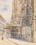 Tour süd der Kathedrale Saint-Étienne mit Gerst - Hermann Schmidt — Ansicht des Kunstwerks